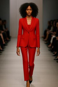 Photo mannequin tenue rouge