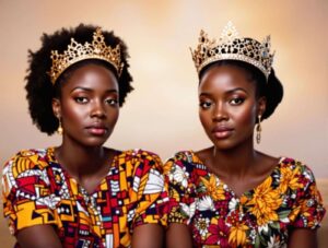 deux femmes avec couronne